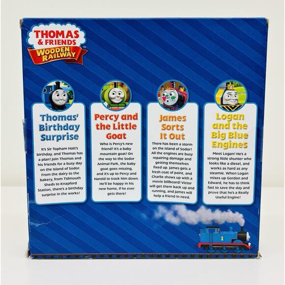 Thomas Wooden Railway Logan and the Big Blue Engines Book Pack CCX64 - Picture 16 of 16